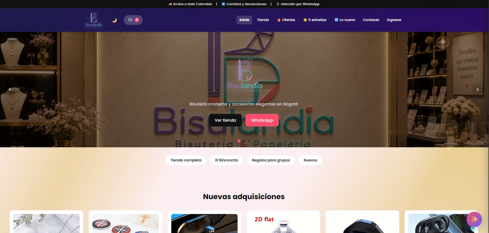 Demo Tienda Bisutería Bisulandia